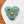 18mm Collarette Flower Button Matte Blue Green with Gold Accents - Czech Glass Buttons