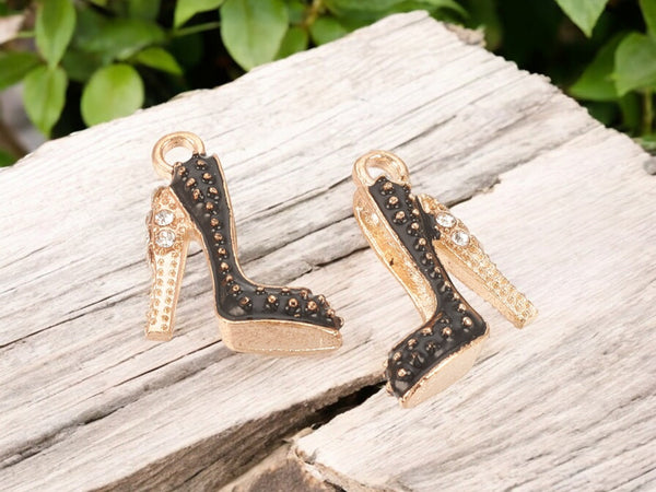 *10* 18x14x6mm Stiletto Rhinestone Charms - Choose Your Color