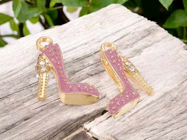 *10* 18x14x6mm Stiletto Rhinestone Charms - Choose Your Color