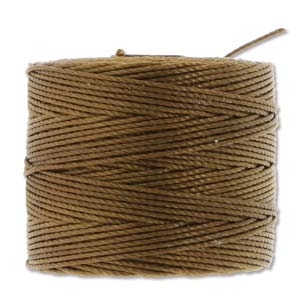 S-LON BEAD CORD MILK CHOCOLATE 77YD