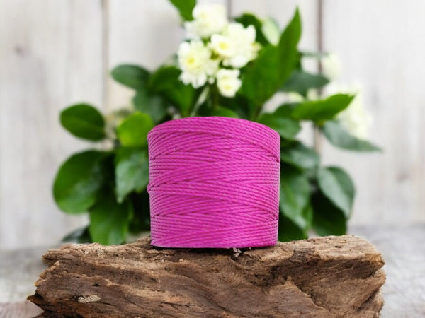 S-LON BEAD CORD MAGENTA 77YD