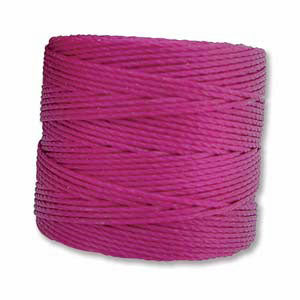 S-LON BEAD CORD WINEBERRY 77YD