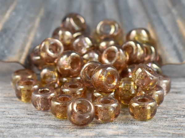 10g Crystal Bronze Luster 2/0 Matubo Beads