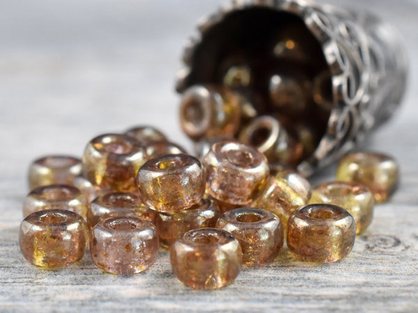 10g Crystal Bronze Luster 2/0 Matubo Beads