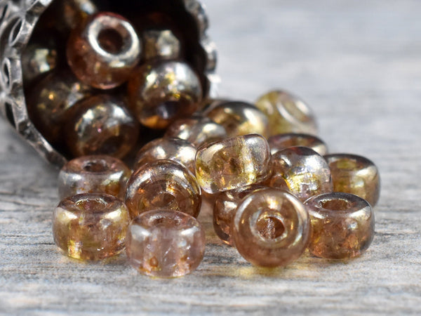 10g Crystal Bronze Luster 2/0 Matubo Beads