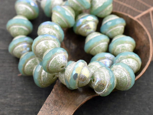 Picasso Beads - Czech Glass Beads - Saturn Beads - Chunky Beads - Large Glass Beads - 6x8mm - 8x10mm - 10x12mm