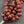 *20* 8mm Bronze Washed Varigated Red Large Hole Melon Beads