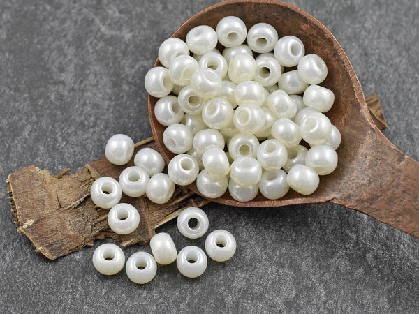 50G Opaque Ceylon Pearl Czech 2/0 Seed Beads