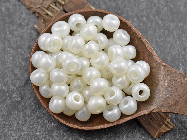 50G Opaque Ceylon Pearl Czech 2/0 Seed Beads