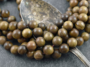 Wood Beads - Sandalwood Beads - Jewelry Making Beads - Mala Beads - 16 inch strand - 6mm 8mm or 10mm
