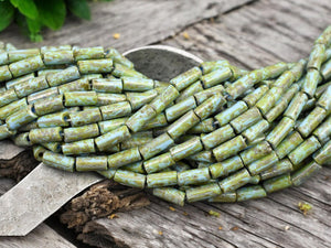 Bugle Beads - Picasso Beads - Czech Glass Beads - Seed Beads - 9x4mm - 20