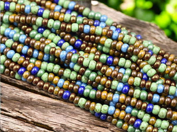 5/0 Aged Meiji Picasso Mix Seed Bead Mix (20" Strand)