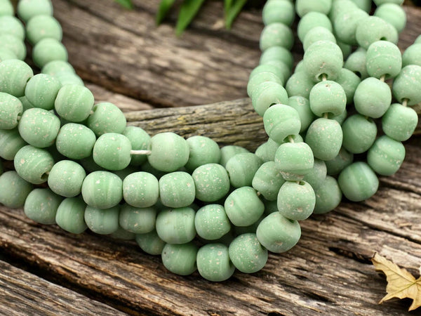 Recycled Glass Beads - Indonesian Glass Beads - Pompeii Beads - Java Beads - 24" Strand - (J04)