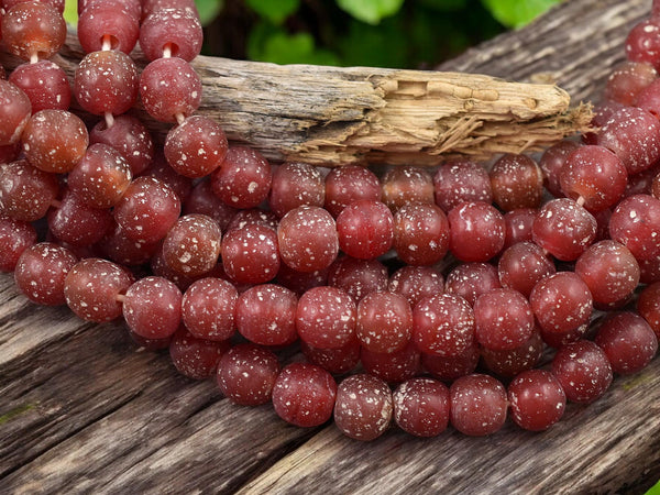 Recycled Glass Beads - Indonesian Glass Beads - Pompeii Beads - Java Beads - 24" Strand - (J15)