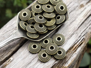 *50* 8x4mm Antique Bronze Rondelle Spacer Beads