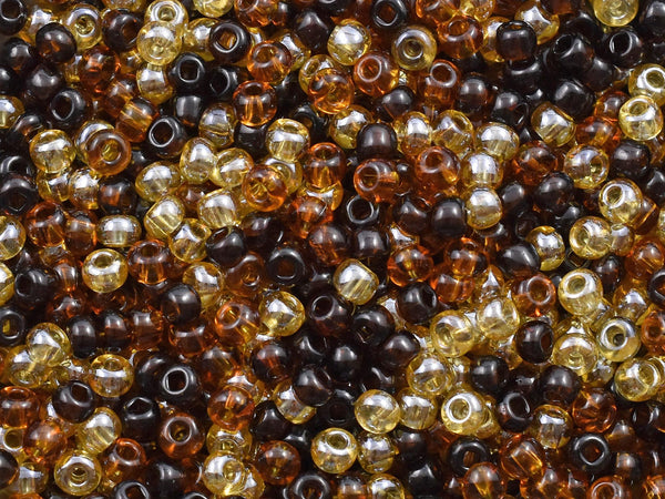 Czech Glass Beads - Seed Bead Mix - Size 6 Beads - Bulk Seed Beads - 6/0 Beads - 4mm Beads - 50 grams - (A575)