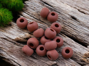 50G Opaque Matte Terra Cotta Czech 32/0 Seed Beads