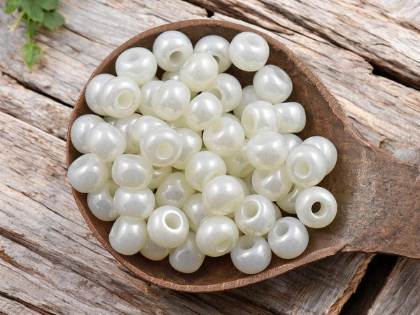 50G Opaque Ceylon Pearl Czech 2/0 Seed Beads