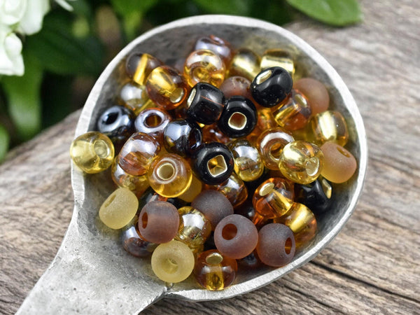 50G Topaz Mix Czech 2/0 Seed Beads