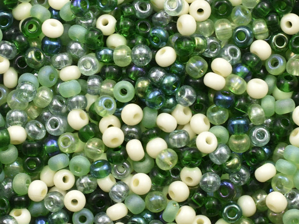 Czech Glass Beads - Seed Bead Mix - Size 6 Beads - Bulk Seed Beads - 6/0 Beads - 4mm Beads - 50 grams - (A307)