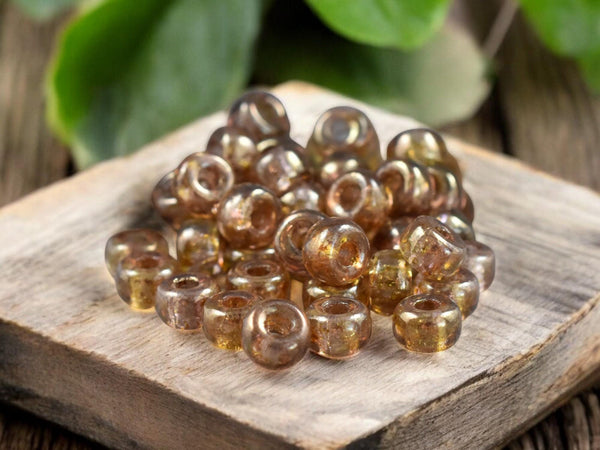 10g Crystal Bronze Luster 2/0 Matubo Beads