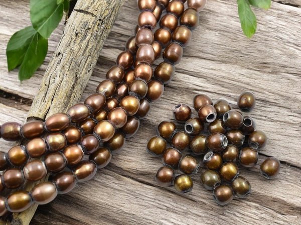 Freshwater Pearls - Large Hole Pearls - Large Hole Beads - Pearl Beads - Potato Pearl Beads - 8-9mm - 8 inch strand - (2164)