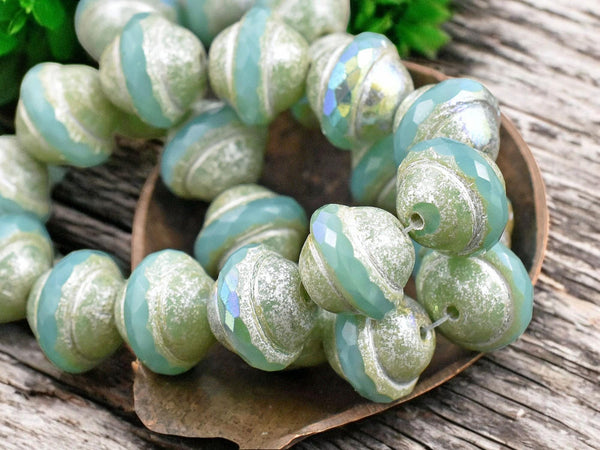 Picasso Beads - Czech Glass Beads - Saturn Beads - Chunky Beads - Large Glass Beads - 6x8mm - 8x10mm - 10x12mm