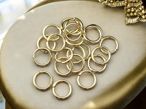 24k Gold Plated Open Jump Rings