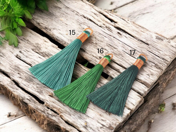 Tassels - Mala Tassel - Necklace Tassel - Silky Tassel - Long Tassels - Jewelry Tassels - Approx 80mm