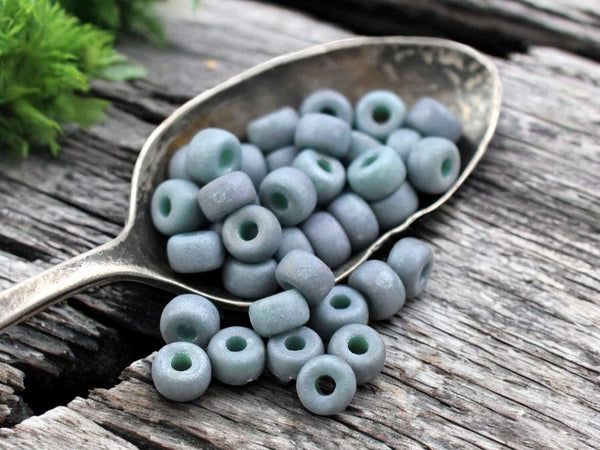 20g Matte Green Turquoise Nebula 2/0 Matubo Beads