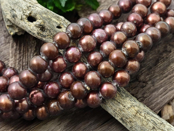 Freshwater Pearls - Large Hole Pearls - Large Hole Beads - Pearl Beads - Round Pearl Beads - 9-10mm - 8 inch strand - (A582)