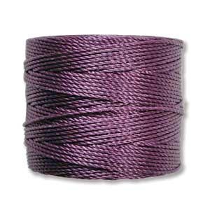 S-Lon Bead Cord - Superlon Bead Cord - Knotting Cord - Macrame Cord - 77 Yard Spool - TEX210 - Medium Purple - (3631)