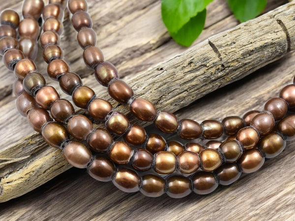 Freshwater Pearls - Large Hole Pearls - Large Hole Beads - Pearl Beads - Potato Pearl Beads - 8-9mm - 8 inch strand - (2164)