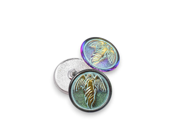 Czech Glass Buttons - Shank Buttons - Artisan Button - Handmade Button - 27mm - (A534) 1pcs