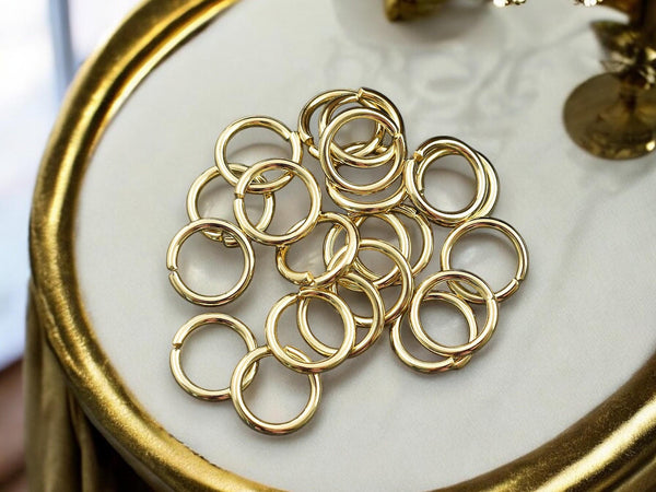 24k Gold Plated Open Jump Rings