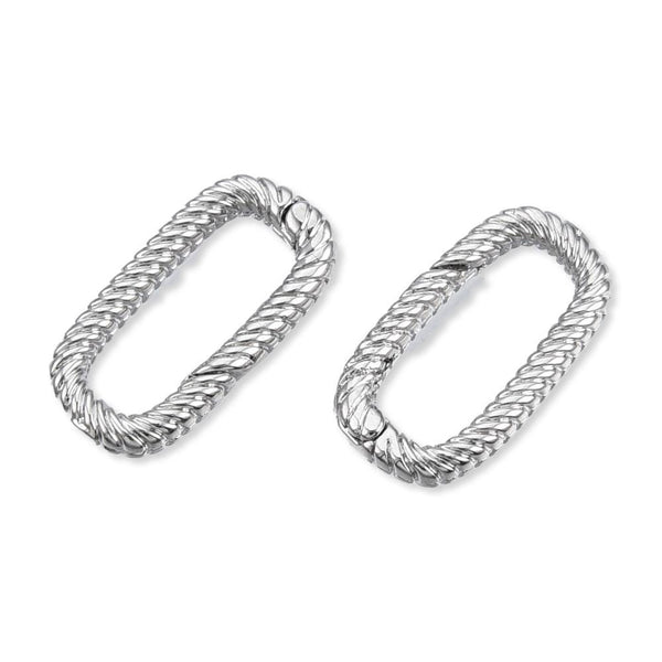 Metal Clasps - Spring Ring Clasp - Triggerless Clasp - Spring Gate Clasp - Gold Clasps - Silver Clasps - 5pcs - 18x9x2.5mm