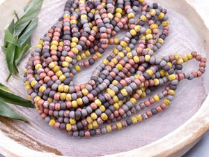 Aged Picasso Beads - Matte Seed Beads - Size 4 Seed Beads - Picasso Seed Beads - Czech Glass Beads - 4/0 - 5mm - 20