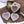 Heart Beads - Czech Glass Beads - Valentines Beads - Heart Pendant - Heart Focal Bead - 22mm - 4pcs - (1553)