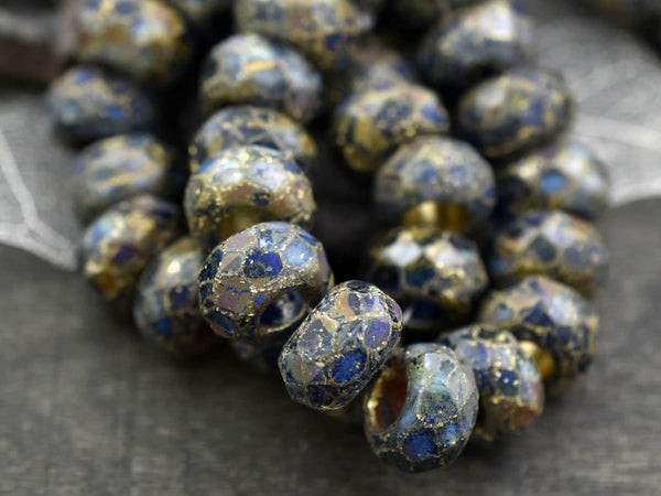 6* 15x10mm Gold Washed Matte Mixed Picasso Cat Beads – The Bead Obsession