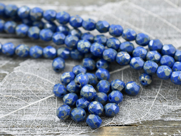 Czech Glass Beads Fire Polished Beads Round Beads 6mm Beads