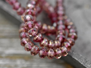 Czech glass strawberry fruit beads 12pc red purple 11x8mm – Orange Grove  Beads