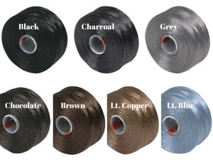 S-Lon Bead Thread - Beading Thread - Size D Thread - 78 Yard Spool - Choose Your Color