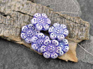 Lavender Glass Bead Pen - handmade lavender glass beads