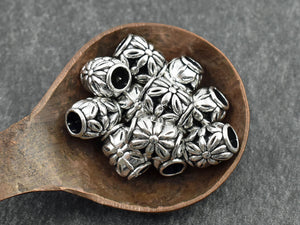 40pc Silver Metal Cast Spacer Beads by hildie & jo